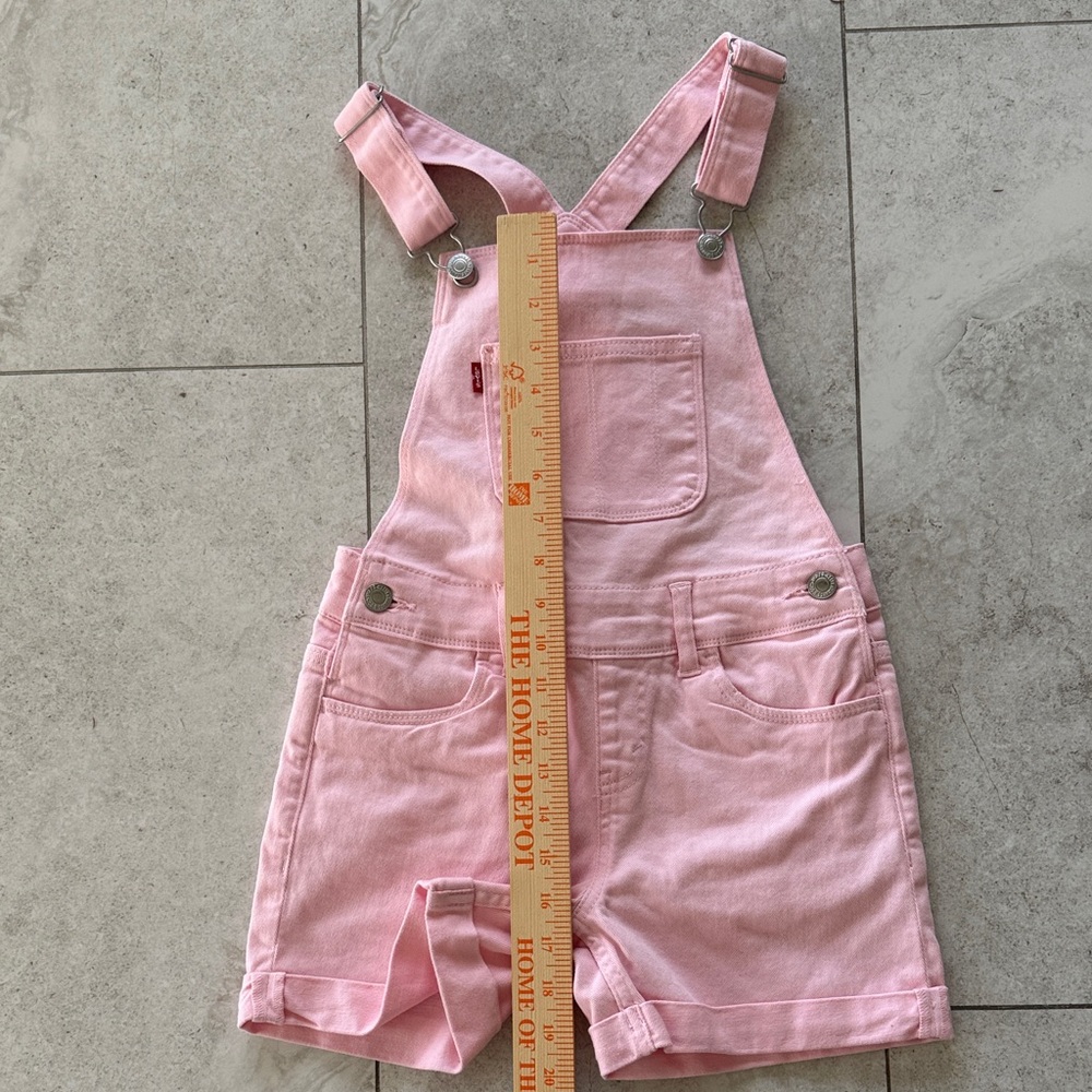 Levi's Light Pink Kids Overalls sz 7 - Picture 8 of 8